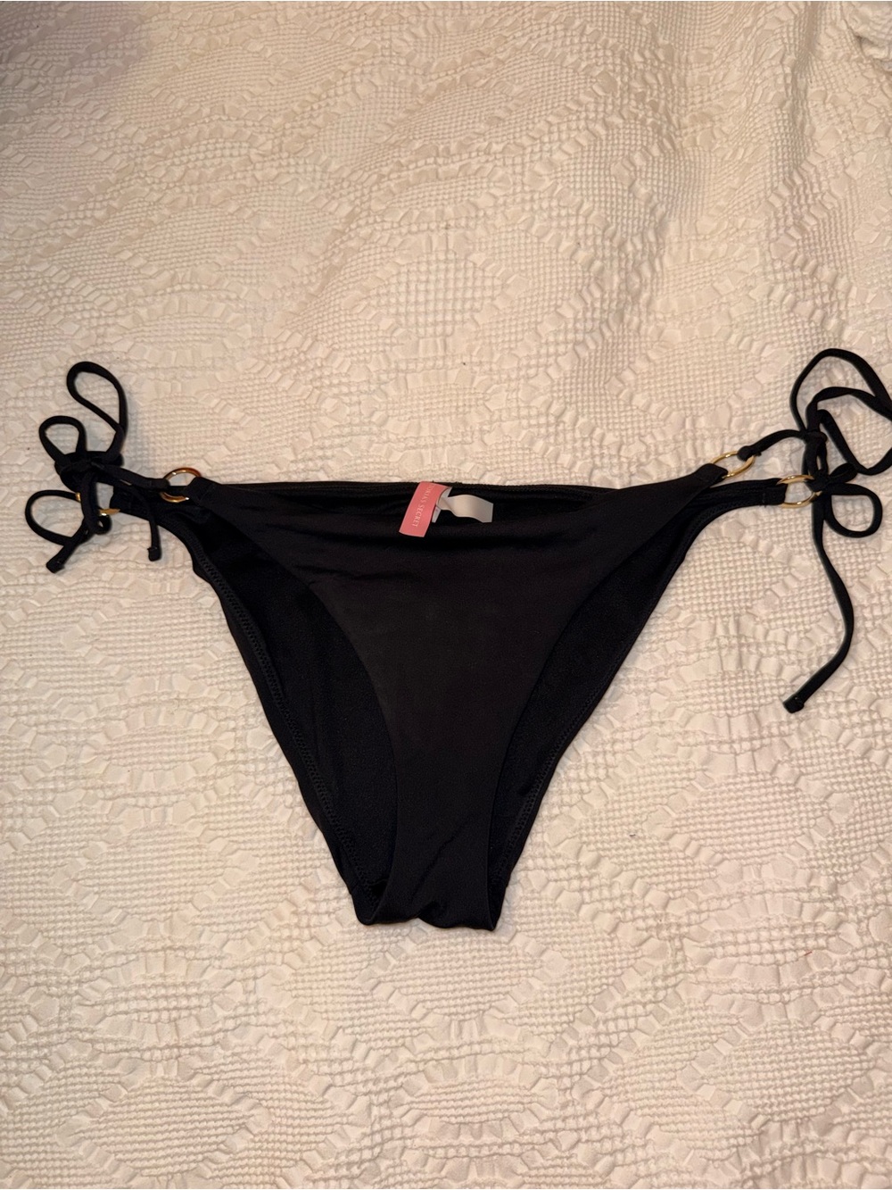 Victoria's Secret Black Side-Tie Bikini Bottoms